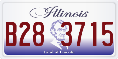 IL license plate B283715