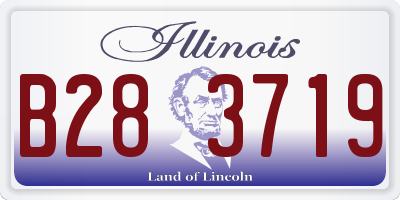 IL license plate B283719