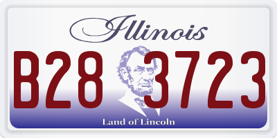 IL license plate B283723
