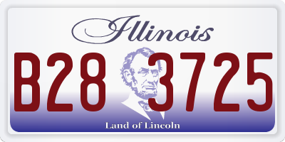 IL license plate B283725