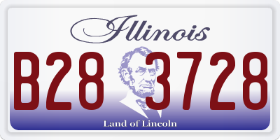 IL license plate B283728