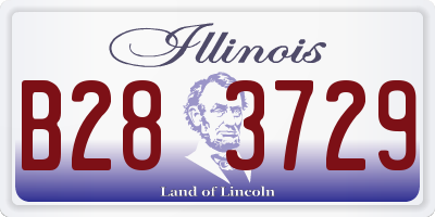 IL license plate B283729