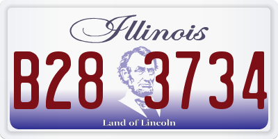 IL license plate B283734