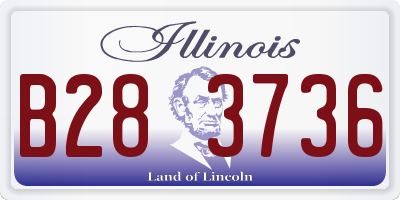 IL license plate B283736