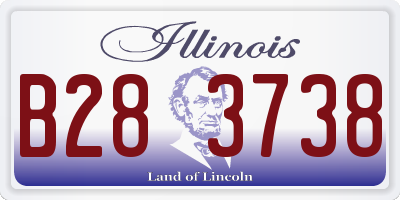 IL license plate B283738