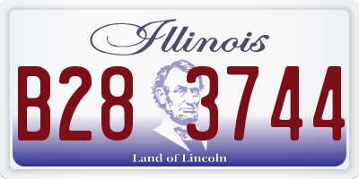 IL license plate B283744