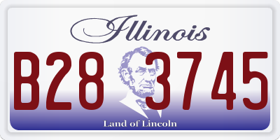 IL license plate B283745
