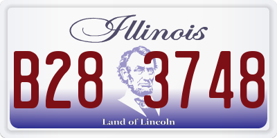 IL license plate B283748