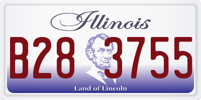 IL license plate B283755