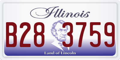 IL license plate B283759
