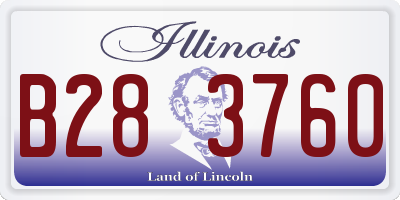 IL license plate B283760
