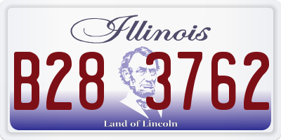 IL license plate B283762