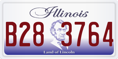 IL license plate B283764