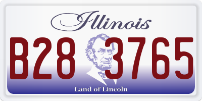 IL license plate B283765