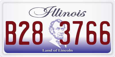 IL license plate B283766