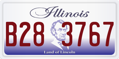 IL license plate B283767
