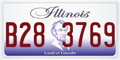IL license plate B283769