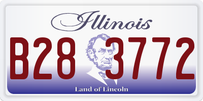 IL license plate B283772