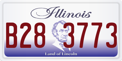 IL license plate B283773