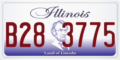 IL license plate B283775