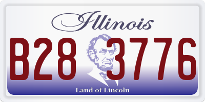 IL license plate B283776