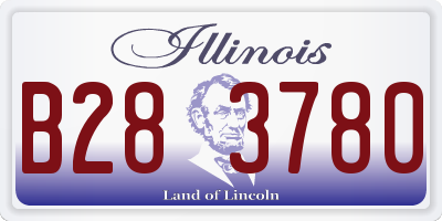 IL license plate B283780