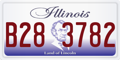 IL license plate B283782