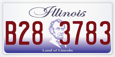IL license plate B283783