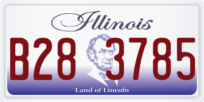 IL license plate B283785