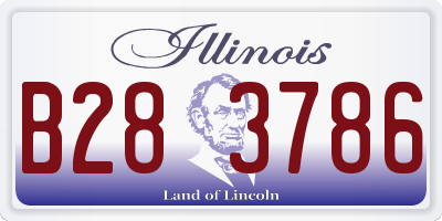 IL license plate B283786