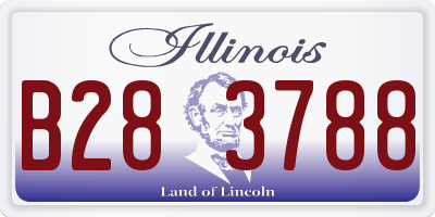 IL license plate B283788