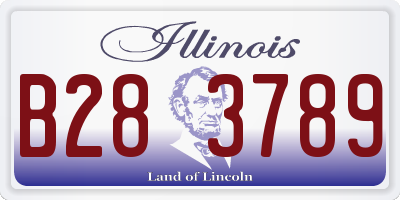IL license plate B283789