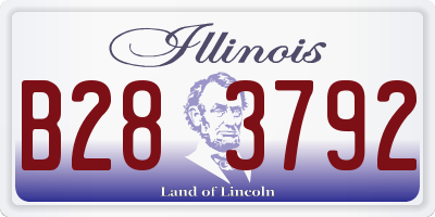 IL license plate B283792