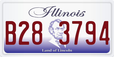 IL license plate B283794