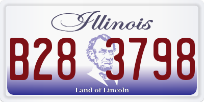 IL license plate B283798