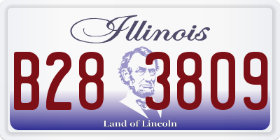 IL license plate B283809