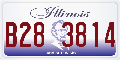 IL license plate B283814