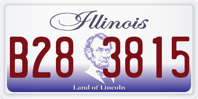 IL license plate B283815