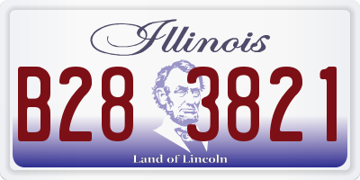 IL license plate B283821