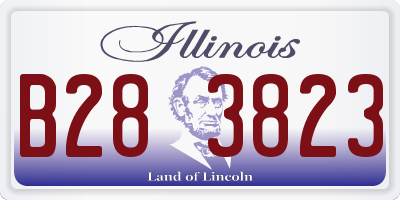 IL license plate B283823