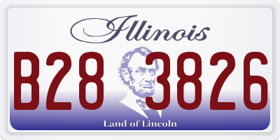 IL license plate B283826