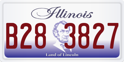 IL license plate B283827