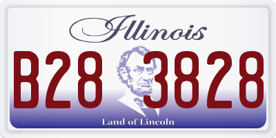 IL license plate B283828