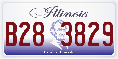 IL license plate B283829