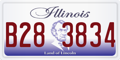 IL license plate B283834