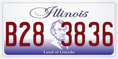 IL license plate B283836