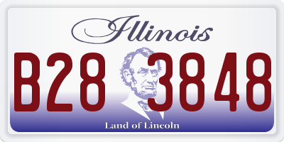 IL license plate B283848