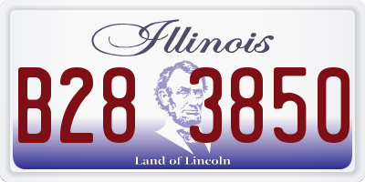 IL license plate B283850