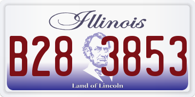 IL license plate B283853