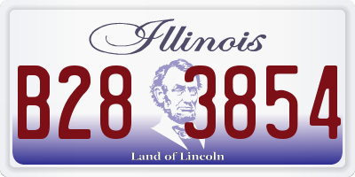 IL license plate B283854